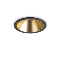 Kruhová - ILUX 192345 LED Zápustné bodové svítidlo Ideal Lux Game Round Black Gold 192345 11W 850lm 3000K IP20 kulaté černé - IDEALLUX