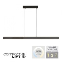 Podélná - PN 2577-18 LED závěsné svítidlo ADRIANA černá nastavitelná výška CCT 2700-5000K - PAUL NEUHAUS