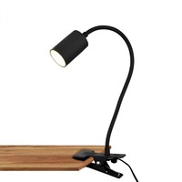 Stolní lampy s klipem - BRI 2176015 Fleks lampička na stůl, nastavitelná, s klipsem, černá - BRILONER