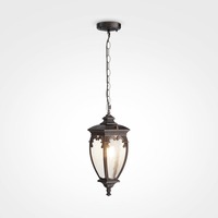 Závěsná - M O414PL-01BZ Závěsné svítidlo Fleur 60W E27 bronz antik Pulegoso sklo IP44  - MAYTONI