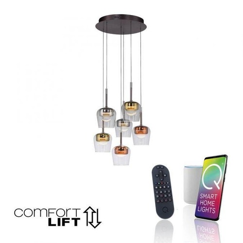 Dekorativní - PN 2744-70 LED závěsné svítidlo Q-KON vícebarevné Smart Home ZigBee 2700-5000K - PAUL NEUHAUS - foto 1