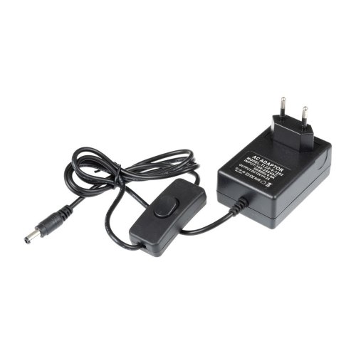 Napájecí zdroje 12V - LED zdroj 12V 24W s vypínačem černý - foto 1