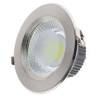 LED svítidla COB - LED COB Downlight Round Inox