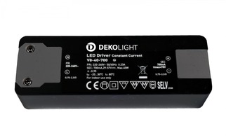 Stabilizovaný proud - IMPR 862199 Deko-Light LED-napájení BASIC, CC, V8-40-700mA/40W konstantní proud 700 mA IP20 29-57V DC 20,30-40,00 W - LIGHT IMPRESSIONS