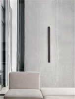 Podélná - NV 9267107 Nástěnné svítidlo COLBY černý hliník a akryl LED 12W 230V 3000K IP20 - NOVA LUCE