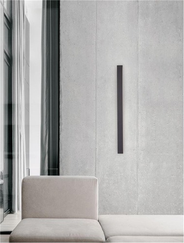 Podélná - NV 9267107 Nástěnné svítidlo COLBY černý hliník a akryl LED 12W 230V 3000K IP20 - NOVA LUCE - foto 1