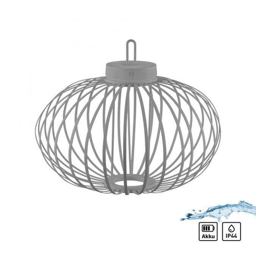 Na stůl - LD 19305-40 AKUBA LED stolní lampa průměr 46cm moblní na baterie USB IP44 stmívatelné dotykem 2700K - JUST LIGHT - foto 1