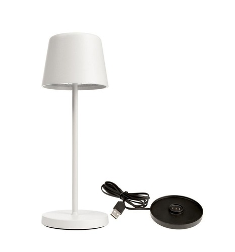 Na stůl - IMPR 620207 Deko-Light nabíjecí svítidlo - sada Canis Mini bílá + nabíjecí základna - foto 1