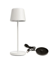 Na stůl - IMPR 620207 Deko-Light nabíjecí svítidlo - sada Canis Mini bílá + nabíjecí základna