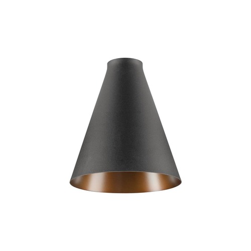 Stínidla, kryty, clony - LA 1010084 LALU® CONE 15 Stínidlo, patice E27, Mix&amp;Match, H: LALU® TETRA 36, stínidlo, patice E27, Mix&amp;Match, V: 8. 9 cm, černá / bronzová - BIG WHITE (SLV) - foto 1
