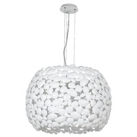 Dekorativní - FAN I-DIONISO-S65-BCO Závěsné svítidlo Dioniso, bílé, 5 x E27, 65 x 147 cm - FANEUROPE