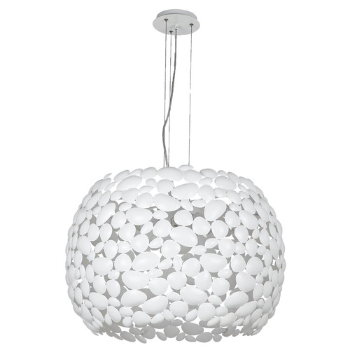 Dekorativní - FAN I-DIONISO-S65-BCO Závěsné svítidlo Dioniso, bílé, 5 x E27, 65 x 147 cm - FANEUROPE - foto 1