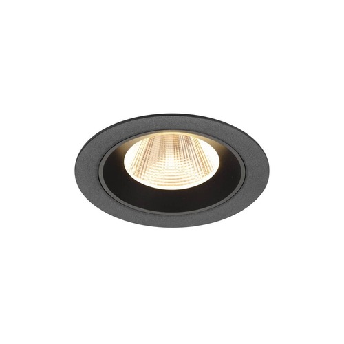 Kruhová - LA 1009595 NUMINOS® M Stropní vestavné svítidlo, 2700 K, 20°, IP20, kulaté, černé - BIG WHITE (SLV) - foto 1