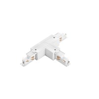 Lišty a příslušenství EUTRAC - FAN LED-RAIL-T-DX2-DA-BCO 3‑fázový systém RAIL pravé úhlové spojení pro šestivodičový systém DALI bílá - FANEUROPE