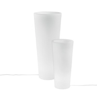 Nábytek, doplňky - FAN I-GECO-VASO-E-R-XL Světelná váza Geco, bílá, 1 x E27, IP65, výška 90 cm, průměr 38 cm, kabel 250 cm - FANEUROPE
