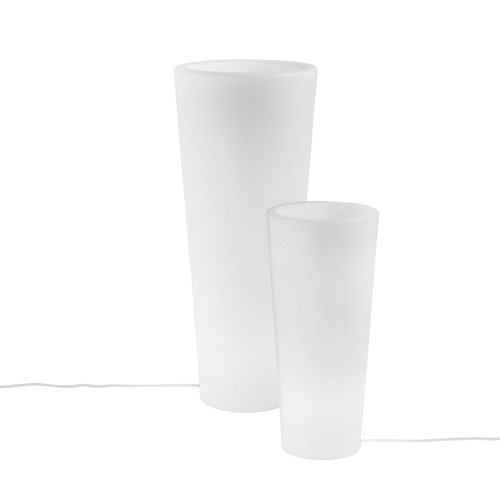 Nábytek, doplňky - FAN I-GECO-VASO-E-R-XL Světelná váza Geco, bílá, 1 x E27, IP65, výška 90 cm, průměr 38 cm, kabel 250 cm - FANEUROPE - foto 1