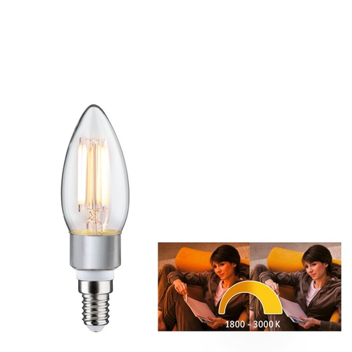 E14 - P 28777 LED svíčka 5 W E14 1.800 - 3.000K dim to warm - PAULMANN - foto 1