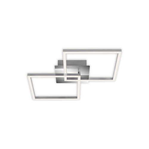 Hranatá - BRILO 3210-018 LED stropní svítidlo, 62 cm, 2300 LM, 22 W, hliník-chrom - BRILO - foto 1