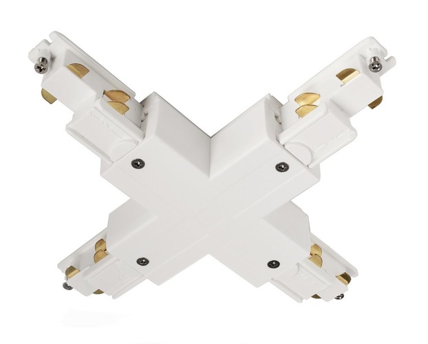 Lišty a příslušenství IVELA - IMPR 710535 Deko-Light 3-fázový kolejnicový systém - D Line DALI X-spojka levé-levé-pravé-pravé, bílá - LIGHT IMPRESSIONS - foto 1