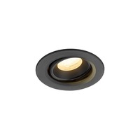 Kruhová - LA 1009364 NUMINOS® MOVE XS Stropní vestavné svítidlo, 4000 K, 40°, IP20, kulaté, černé - BIG WHITE (SLV)
