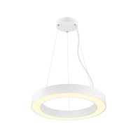Kruhová - LA 1008590 MEDO® RING 60 závěsné svítidlo, délka závěsu 300 cm, 3000/4000K, 110°, DALI, dotykové, bílé - BIG WHITE (SLV)