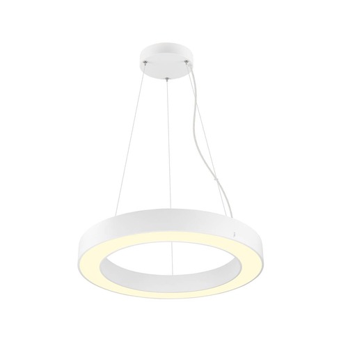 Kruhová - LA 1008590 MEDO® RING 60 závěsné svítidlo, délka závěsu 300 cm, 3000/4000K, 110°, DALI, dotykové, bílé - BIG WHITE (SLV) - foto 1