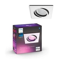Hranatá - PH 8720169319219 Hue WACA Centura podhledové LED svítidlo GU10 5,7W 350lm 2000-6500K RGB IP20 hranaté bílé - PHILIPS