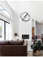 Kruhová - NV 9365012 Závěsné svítidlo PERTONE černý fialový hliník a akryl nastavitelné LED 53W 230V 3000K IP20 stmívatelné - NOVA LUCE