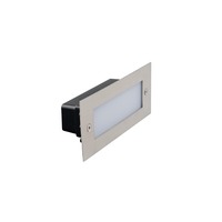 Zapuštěná - FAN LED-WALK-RT Pochozí venkovní svítidlo LED WALK nikl INOX 12 W 1500 lm 4000 K IP54 9x21x6,6 cm - FANEUROPE