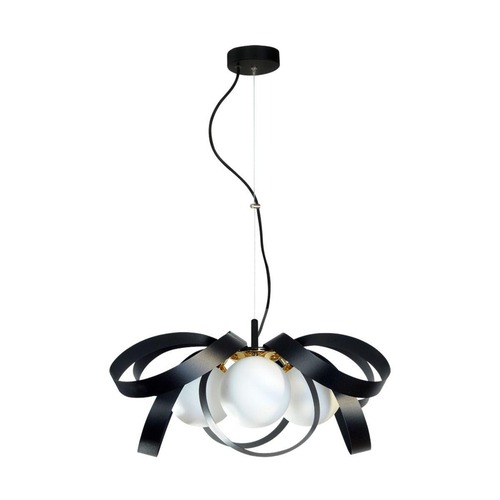 Dekorativní - ZUMA 133867-025791 1139 závěsné svítidlo NELA FLAT 65 cm černá-zlatá - ZUMALINE - foto 1