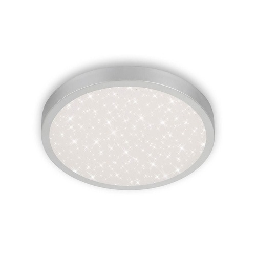 Kruhová - BRILO 3071014 LED stropní svítidlo hvězdné nebe, pr. 38 cm, 24 W, 3000 lm, stříbrná (starý kód: BRILO 3071-014) - BRILO - foto 1