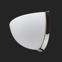 Dekorativní - OS NEL59462 NELA DL3 nástěnné skleněné svítidlo nerez leštěná / bílá IP43 3000 K 15W LED HF (původní kód OS 59462) - OSMONT