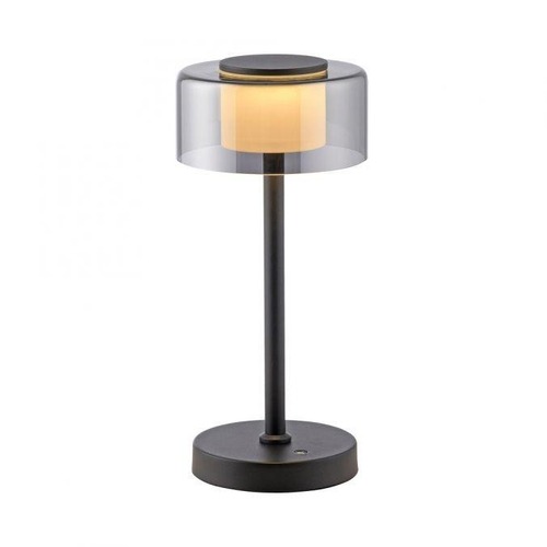 Stolní lampy dekorační - PN 4111-18 LED stolní lampa USB černá na baterie dotykový stmívač paměťová funkce 3000K - PAUL NEUHAUS - foto 1