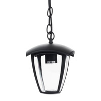 LED zahradní světla - Stropní lampa Matt Black 1xE27