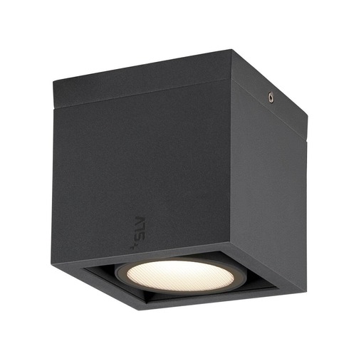 Přisazená - LA 1006316 ESKINA FRAME CL single stropní přisazené svítidlo antracit 15 W 1100/1200 lm 3000/4000 K CRI80 95° - BIG WHITE (SLV) - foto 1