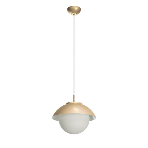 Koule - OS LUK60030 LUKIDA ST2 závěsné skleněné svítidlo zlatá / bílá IP40 3000 K 20W LED - OSMONT - foto 1
