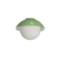 Kruhová - OS LUK60508 LUKIDA 2 stropní/nástěnné skleněné svítidlo zelená / bílá IP65 4000 K 20W LED - OSMONT