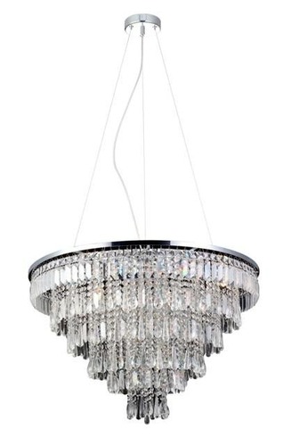Dekorativní - AZZ AZ2926 Závěsné/stropní přisazené svítidlo Azzardo Kalabria XL pendant/top AZ2926 G9 12x40W IP20 80cm chromové - AZZARDO - foto 1