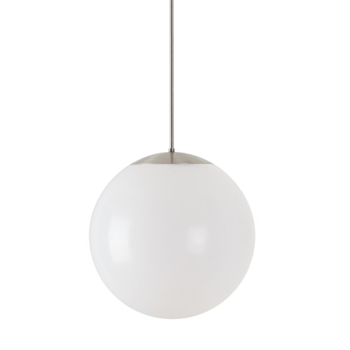 Koule - OS ISI62443 ISIS P3 PE HP závěsné plastové svítidlo kartáčovaná nerez / bílá IP40 3000 K 52W LED - OSMONT - foto 1