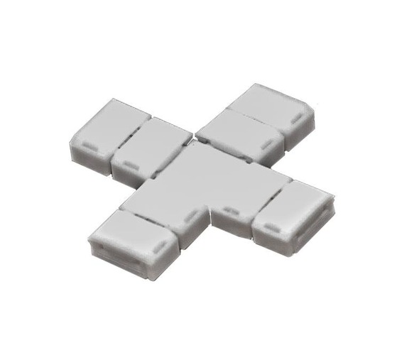 Příslušenství pro LED pásky - CEN ACCN8X 4x "X" Konektor na LED pásek 8mm - CENTURY - foto 1