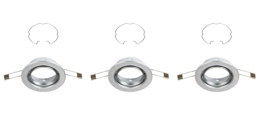 Kruhová - BRI 7110-039 3ks sada vestavné svítidlo, pr. 8,6 cm, hliník - BRILONER - foto 1