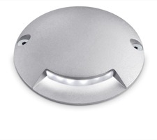 Zapuštěná - CEN PAVI1L-047030 Zemní LED PAVI 70mm 1světlo 0,4W 24VAC/DC 3000K 8Lm 100d 70x13mm 500kg IP67 IK06 - CENTURY
