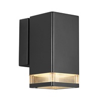 Nástěnná - NOR 45321003 Venkovní nástěnné svítidlo Elm 1x20W GU10 černá čirá - NORDLUX