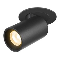 Kruhová - LA 1006891 NUMINOS® PROJECTOR XS stropní zápustné svítidlo, 3000 K, 55°, válcové, černé/černé - BIG WHITE (SLV)