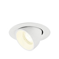 Kruhová - LA 1010078 NUMINOS® GIMBLE XS Stropní vestavné svítidlo, 4000 K, 55°, IP20, kulaté, bílé - BIG WHITE (SLV)