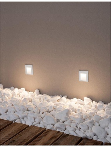 Zapuštěná - NV 727001 Venkovní zapuštěné svítidlo do zdi KRYPTON bílý hliník LED 3W 3000K 220-240V 15st. IP54 - NOVA LUCE - foto 1