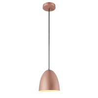 Kónická - LA 1008130 PRO CONE 20 závěsné svítidlo, délka závěsu 250cm, E27, 1x max. 60W, měděná / bílá - BIG WHITE (SLV)