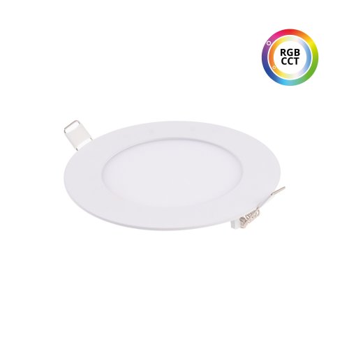 LED panely kruhové - LED panel 24V 9W RGBCCT 24KW9 kulatý - foto 1