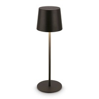 Stolní lampy dekorační - BRILO 7708015 Bota stolní lampa - 1,8W, 120lm, nabíjecí, LED, stmívatelné, dotykový vypínač, teplá bílá, černá - BRILO