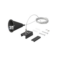 Lišty a příslušenství EUTRAC - FAN LED-RAIL-S-3-NER 3‑fázový systém RAIL sada 4 kabelů 3 m pro závěsné svítidlo třífázového lištového systému, černá - FANEUROPE